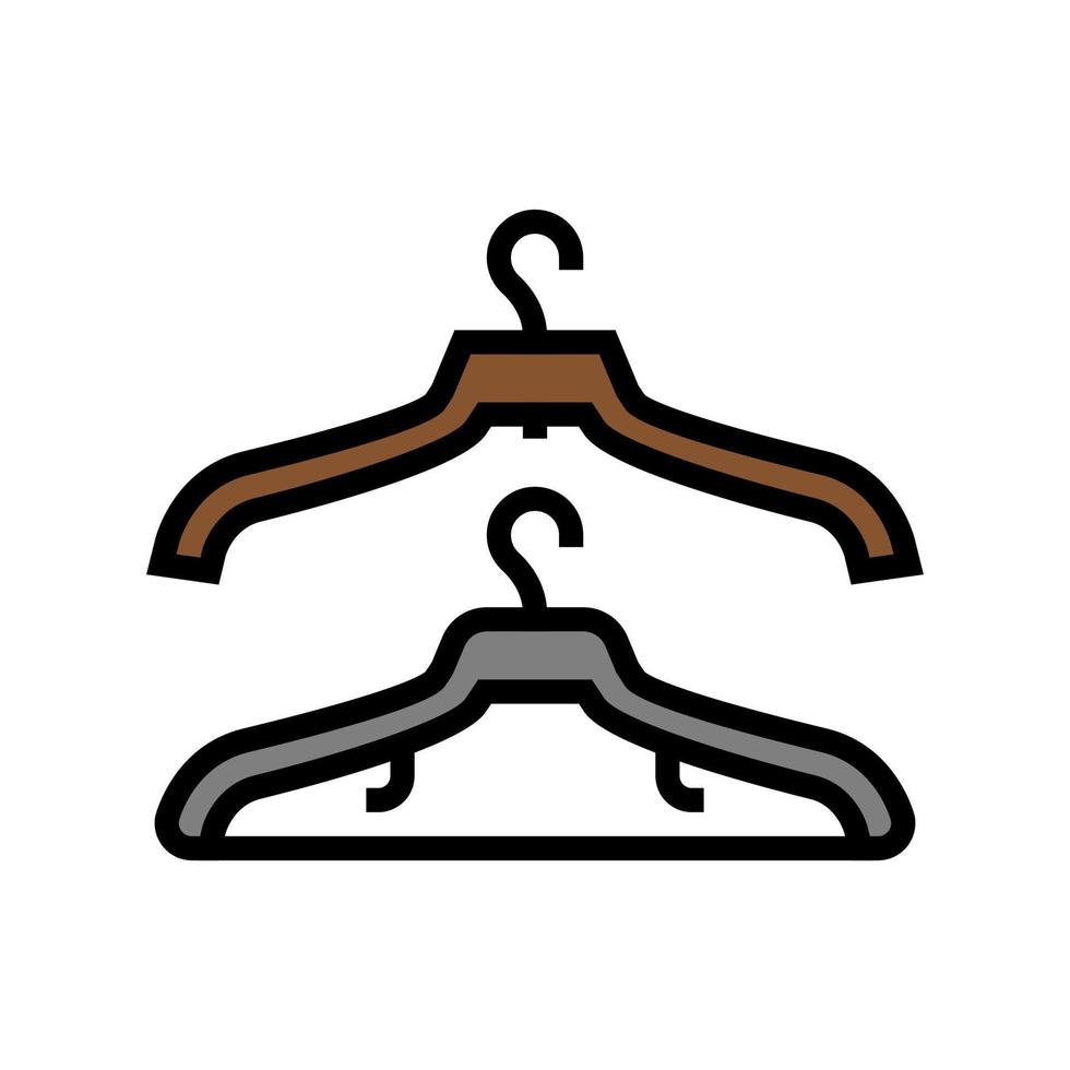 hanger accessory color icon vector illustration