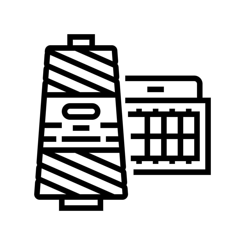 thread accessory line icon vector illustration