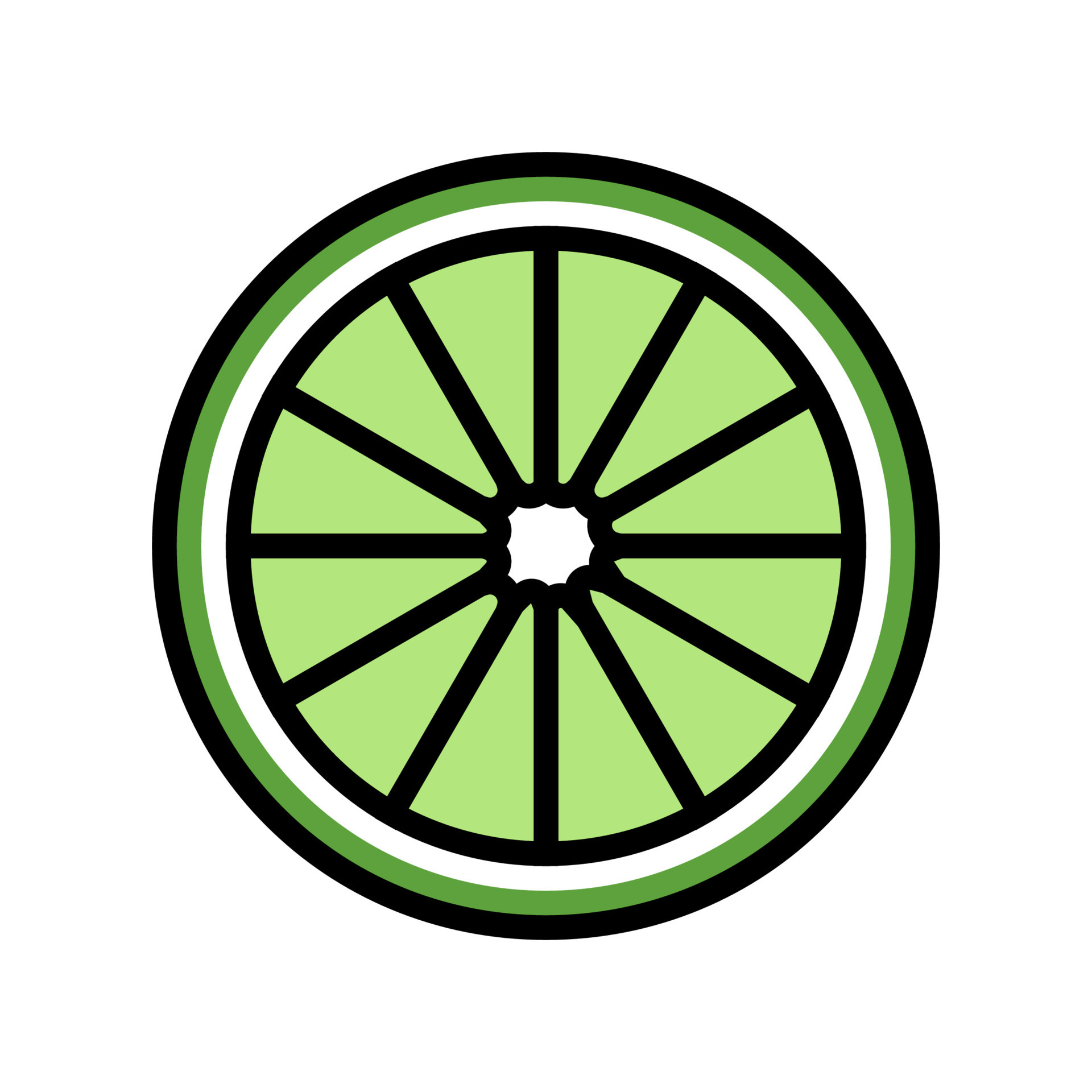 slice lime color icon vector illustration 10188292 Vector Art at Vecteezy