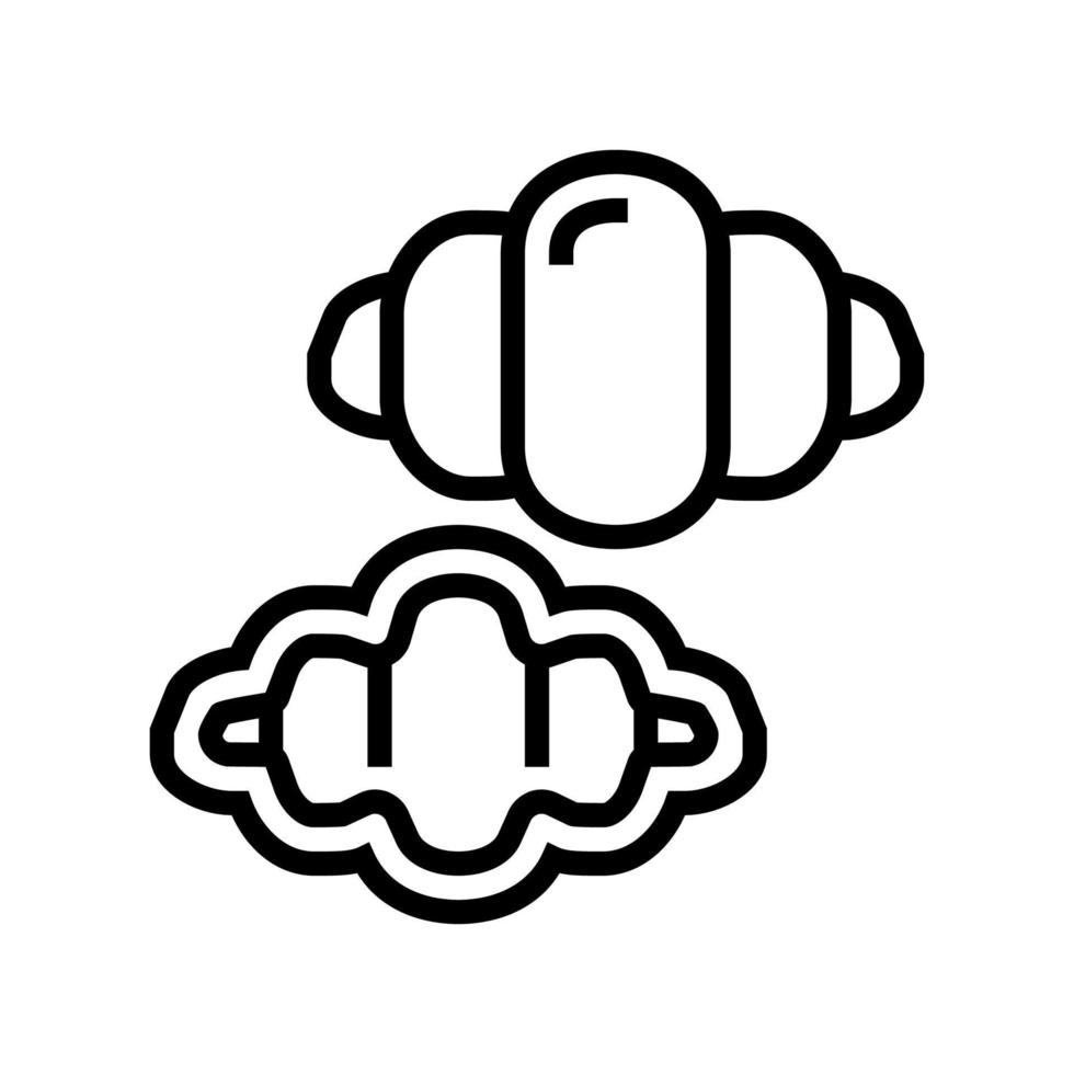 gnocchi pasta line icon vector illustration