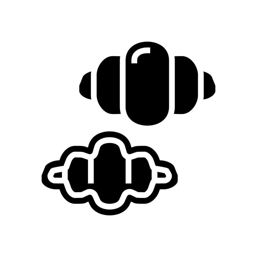 gnocchi pasta glyph icon vector illustration