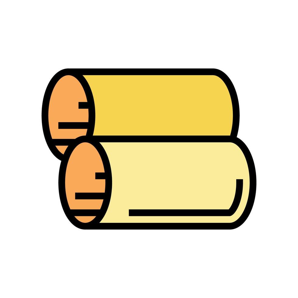 cannelloni pasta color icon vector illustration