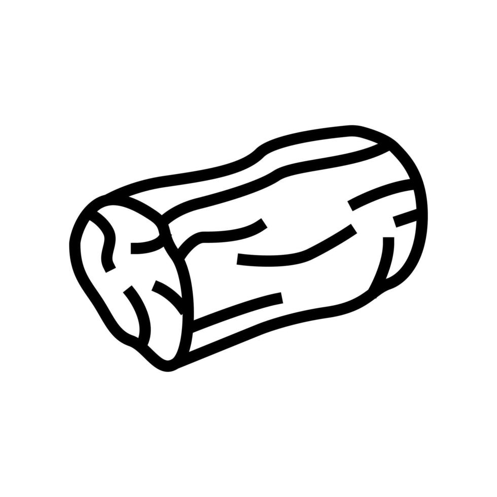 loin beef line icon vector illustration