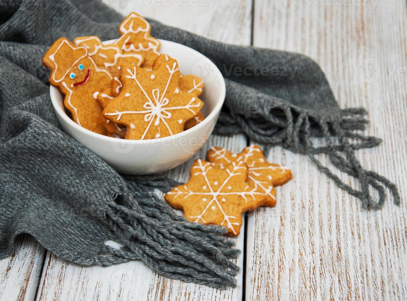 Christmas ginger and honey cookies photo