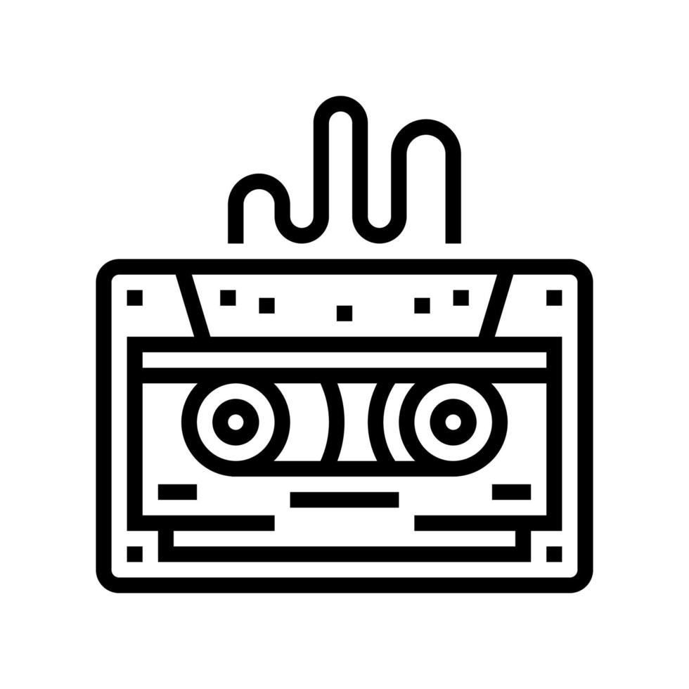 tape with music line icon vector illustration