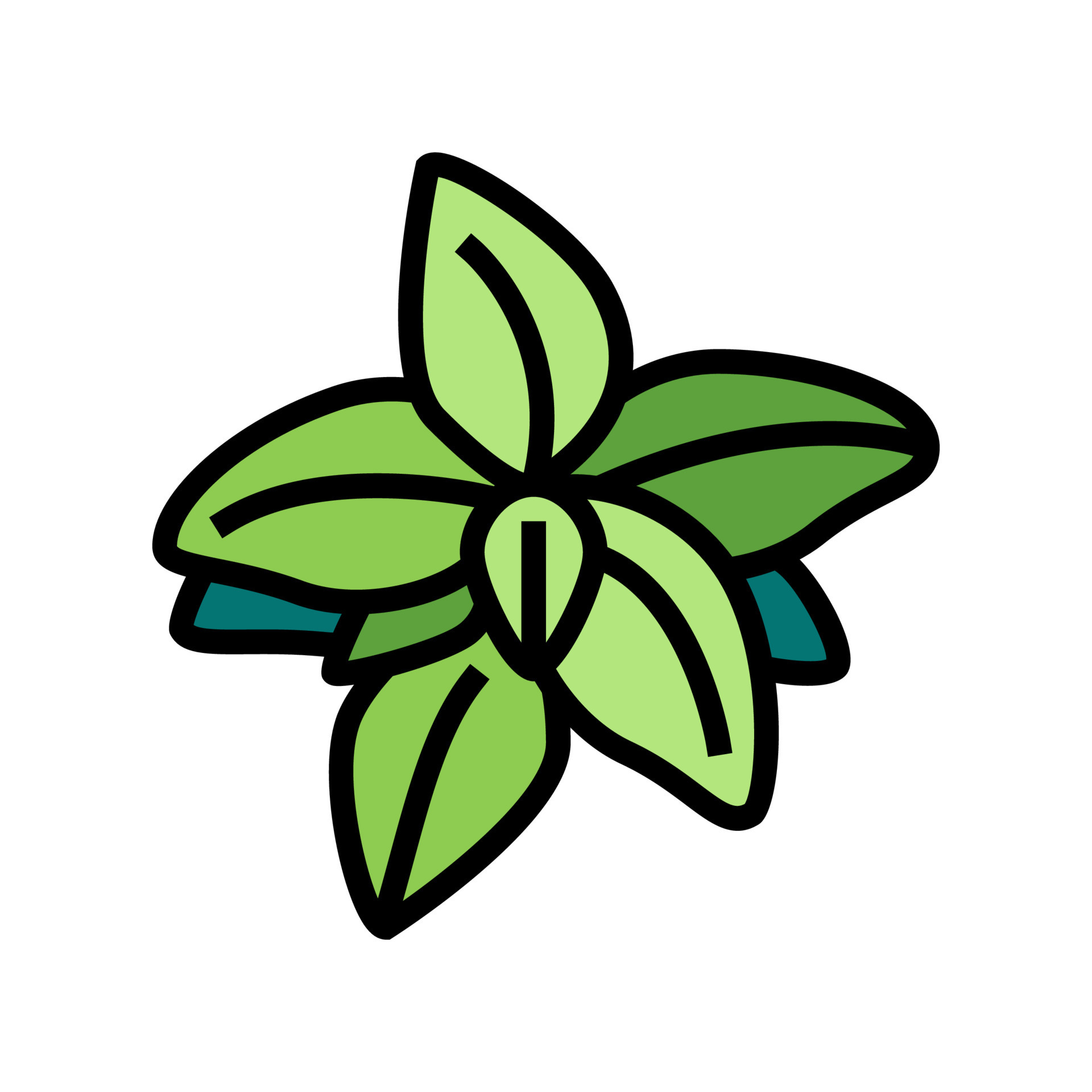 basil flavor color icon vector illustration 10188611 Vector Art at Vecteezy