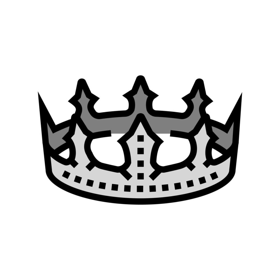 crown king color icon vector illustration