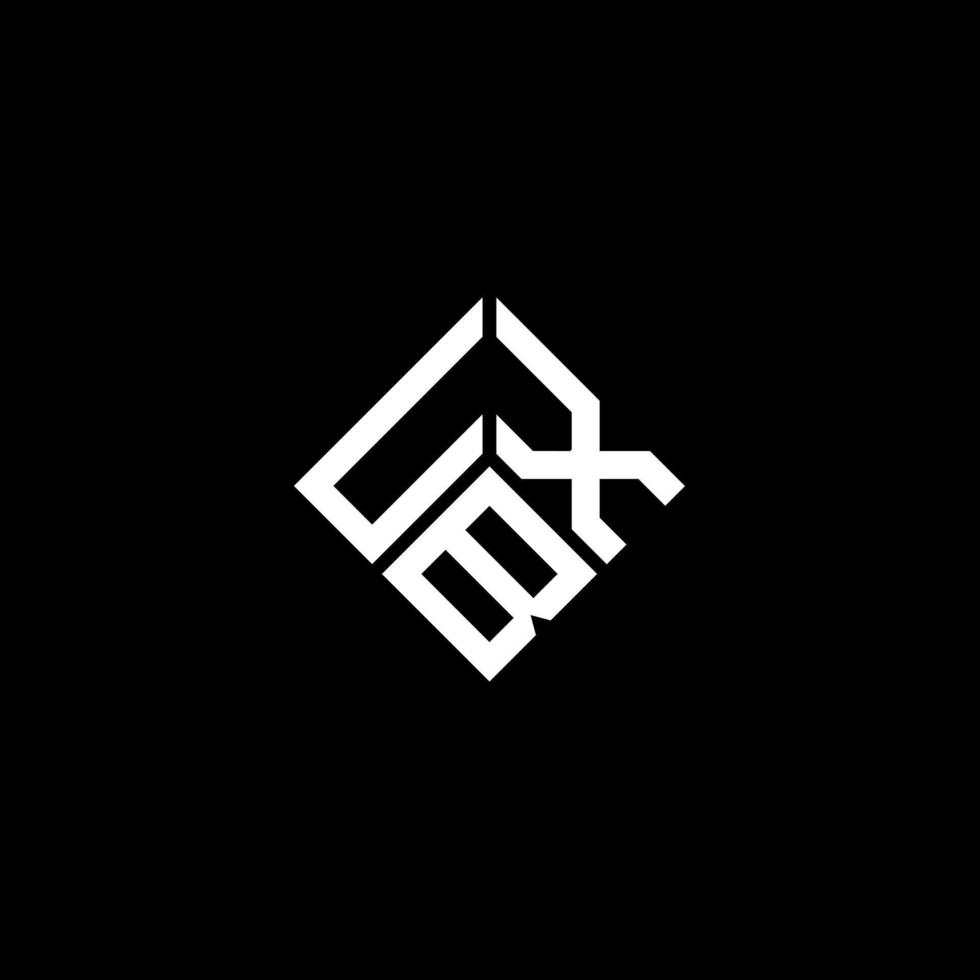 UXB letter logo design on black background. UXB creative initials letter logo concept. UXB letter design. vector