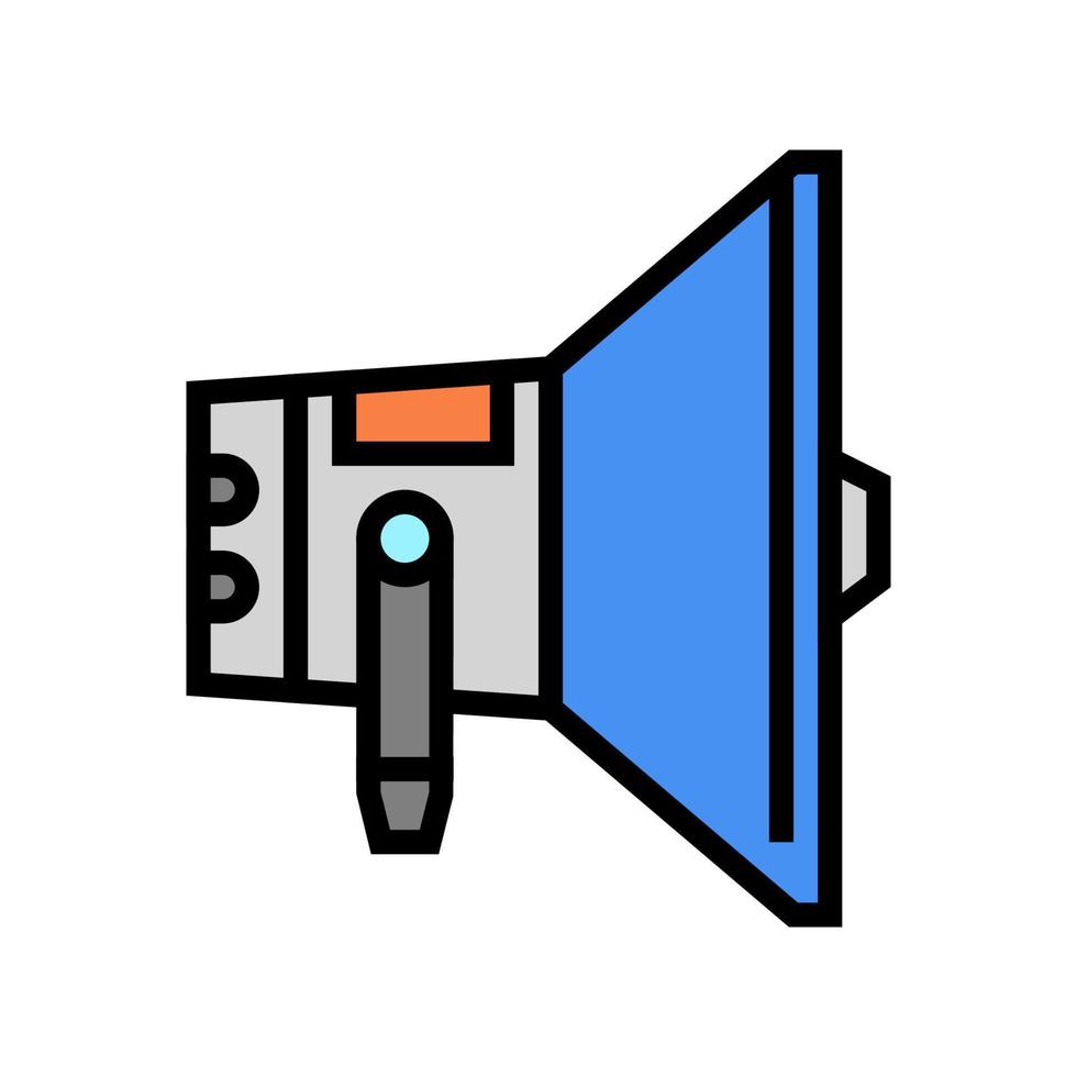 loudspeaker device color icon vector illustration