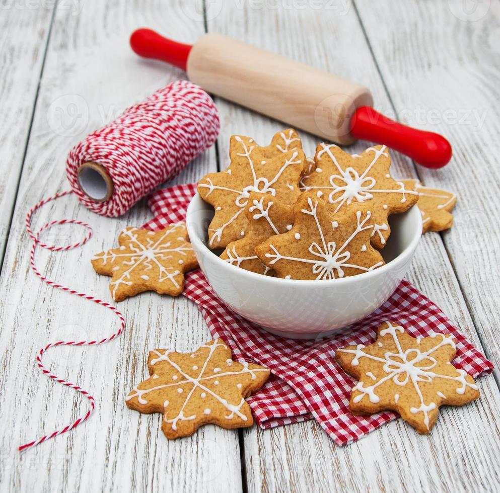 Christmas ginger and honey cookies photo