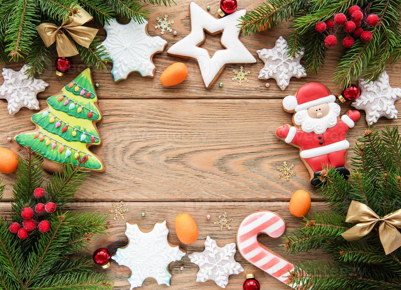 Chrisas decoration with cookies photo