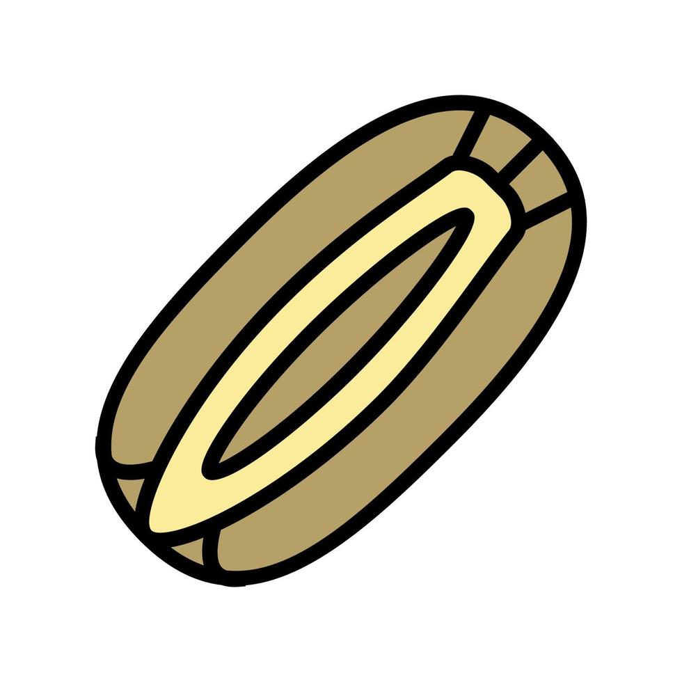 ilustración de vector de icono de color de semilla de zanahoria