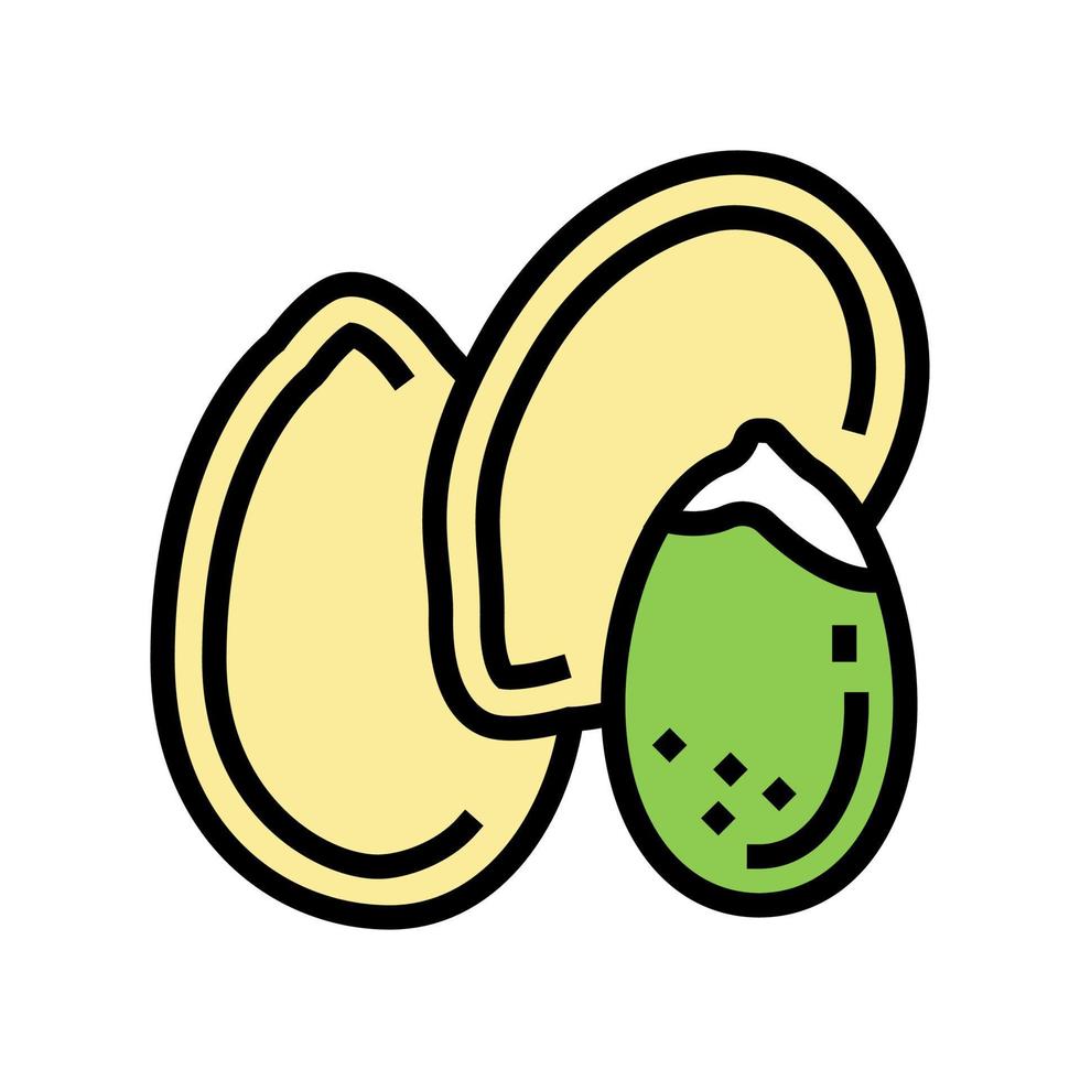 ilustración de vector de icono de color de semilla de calabaza