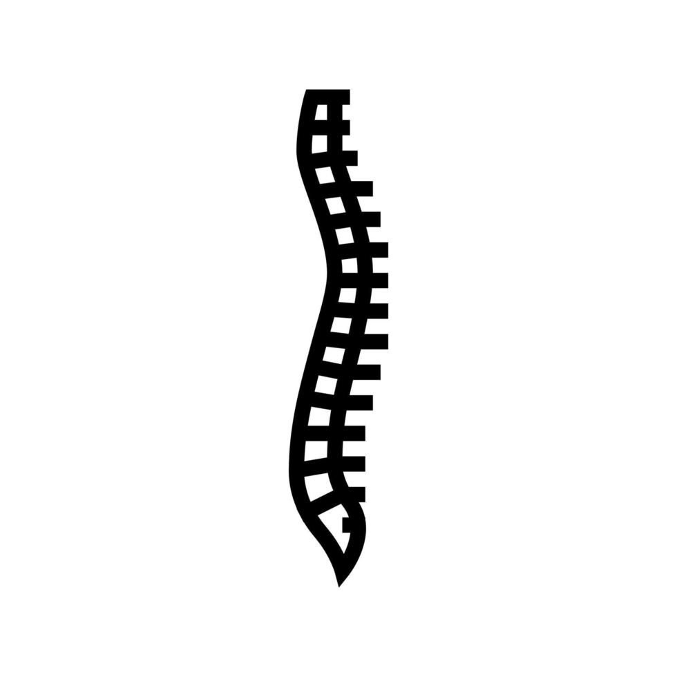 spine bone line icon vector illustration