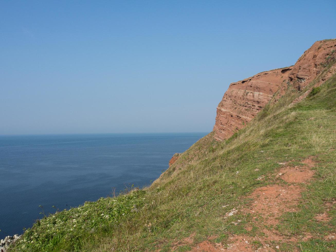 isla de helgoland en el mar del norte foto