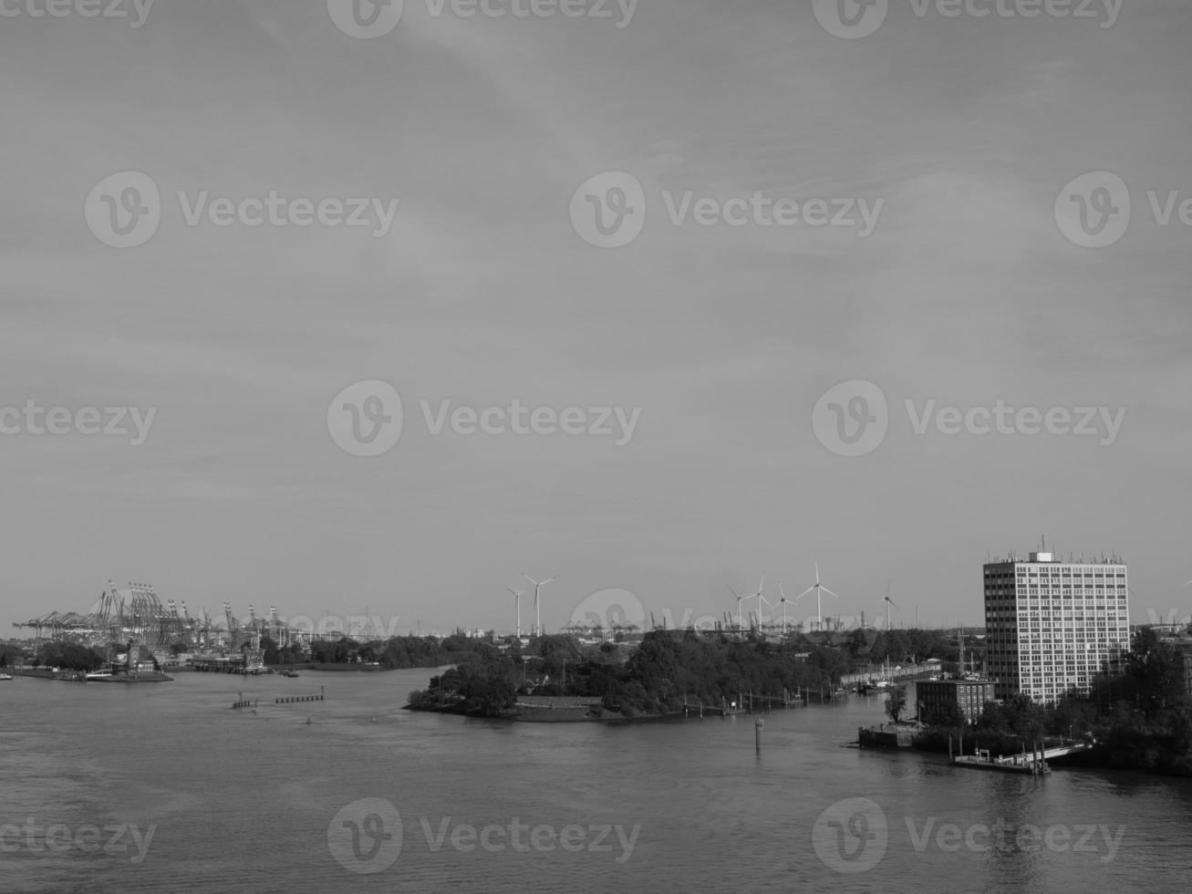 Hamburg and the river elbe photo