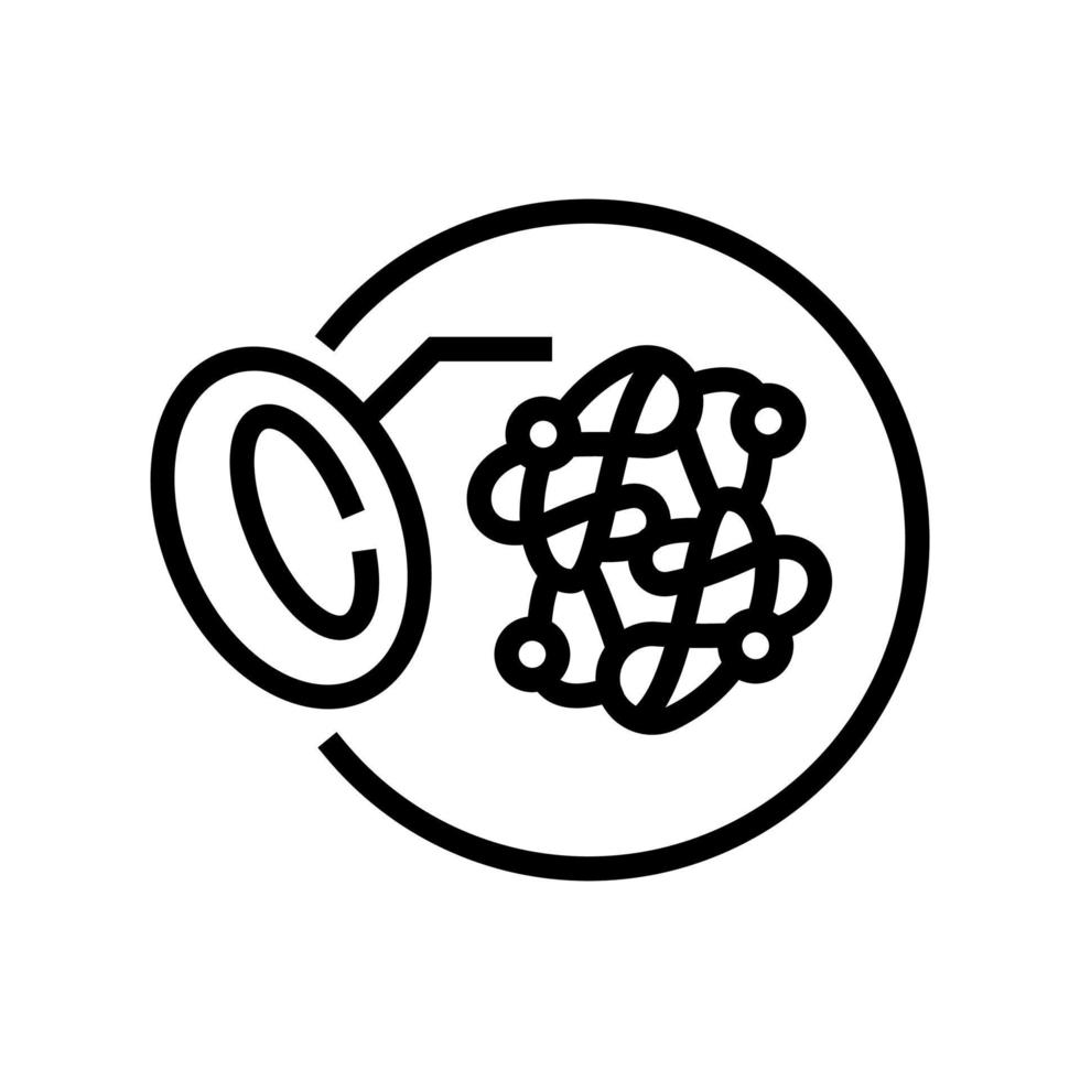 hemoglobin for blood line icon vector illustration