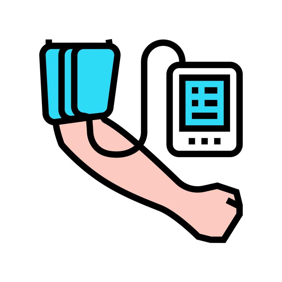 pressure measuring device color icon vector illustration