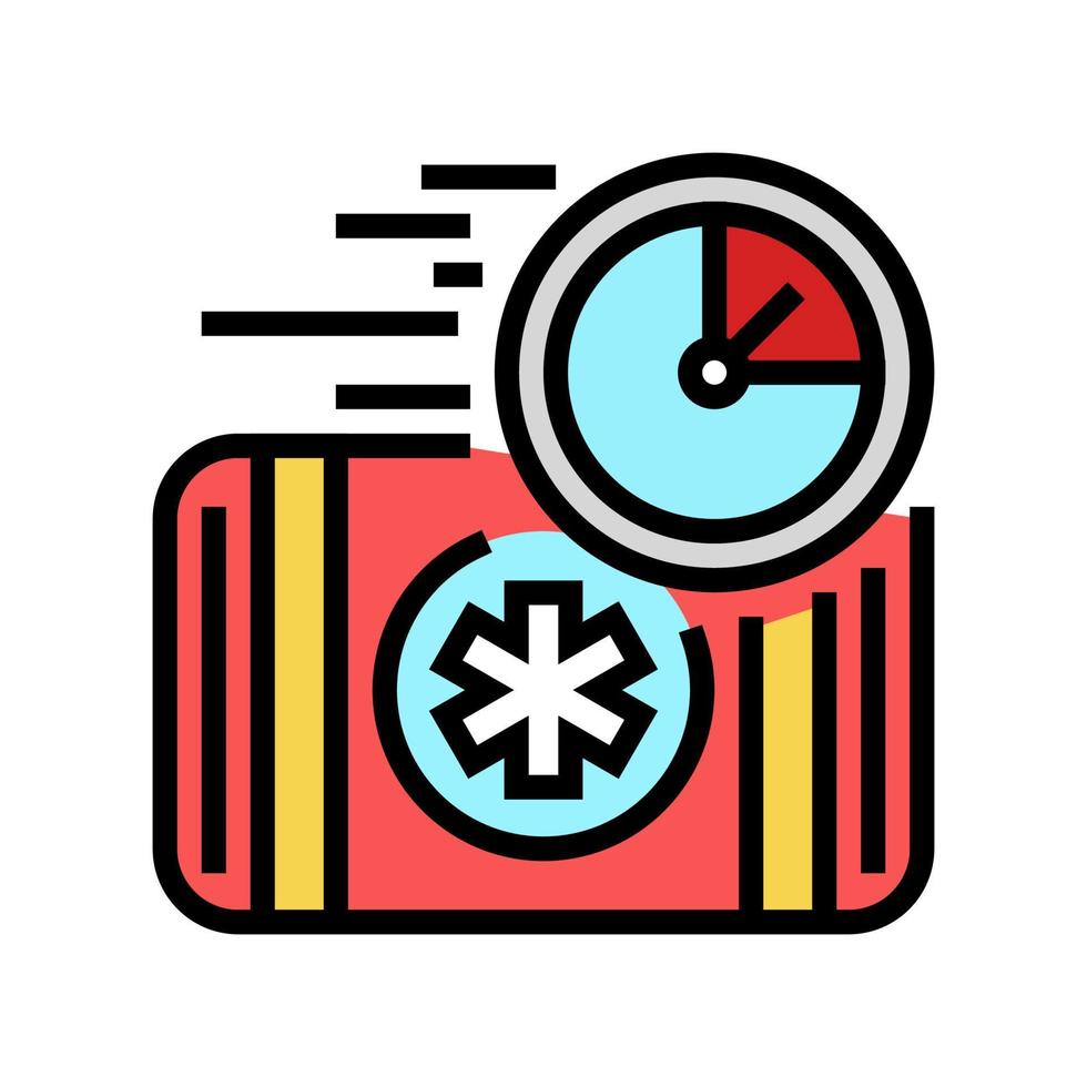 urgency help color icon vector illustration