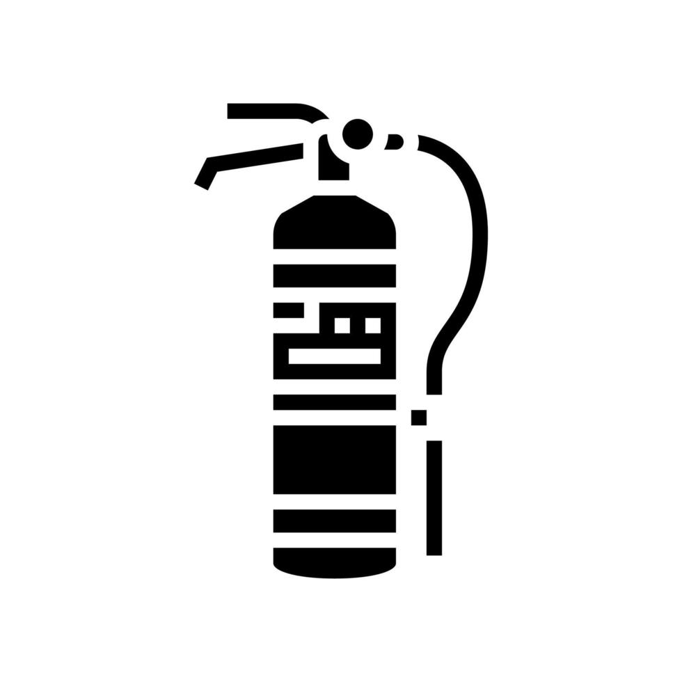 extinguisher tool glyph icon vector illustration