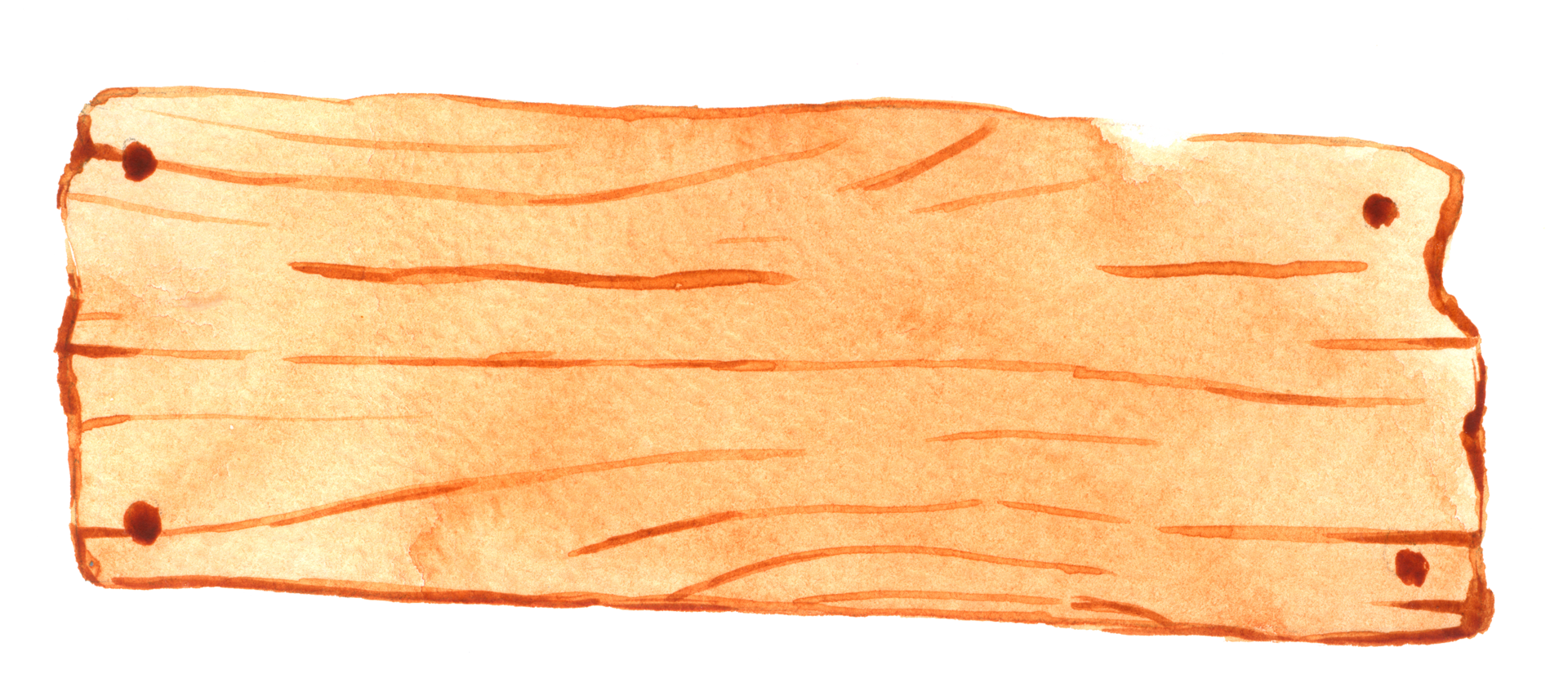 assinar madeira aquarela pintura à mão png