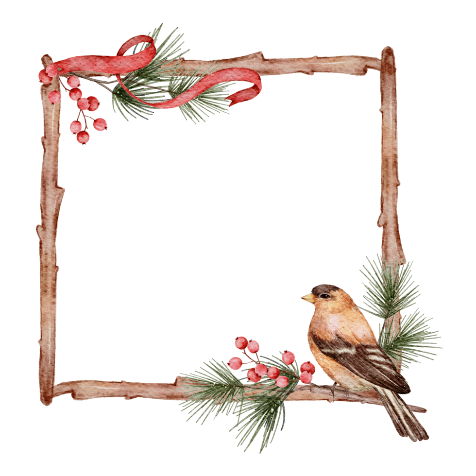 Christmas wreath watercolor png