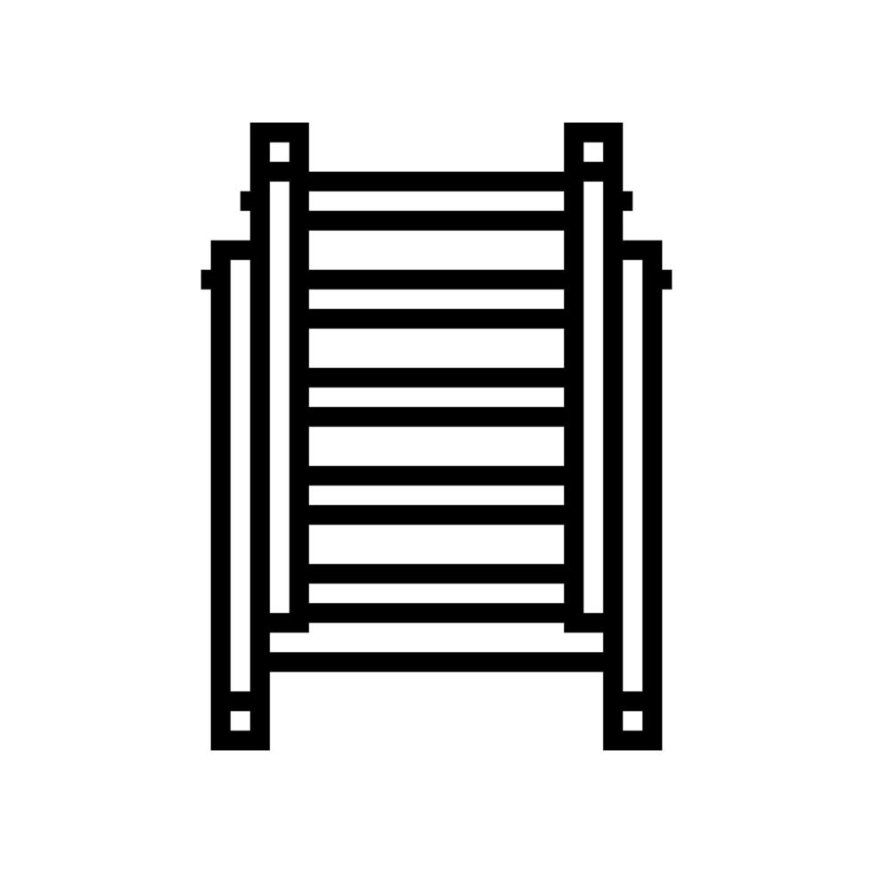 ladder equipment line icon vector illustration