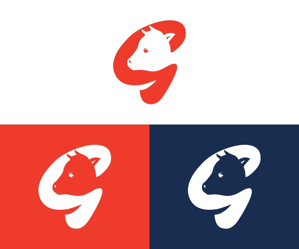 diseño de logotipo g vector