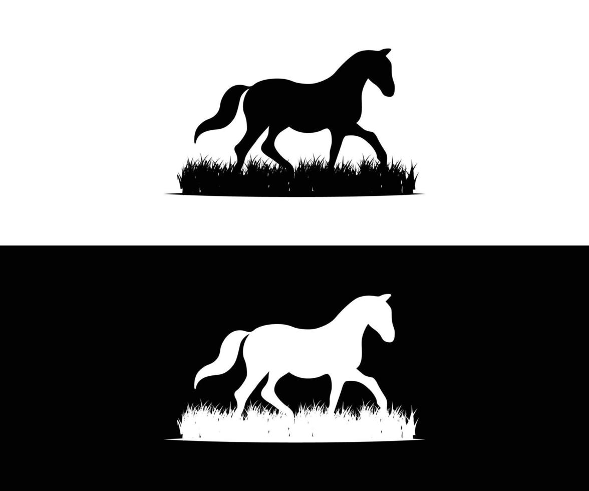 diseño de logotipo de caballo vector