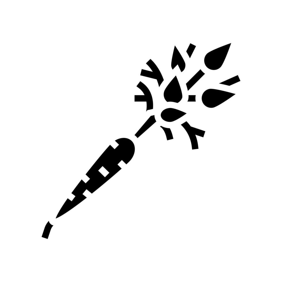raw carrot glyph icon vector illustration