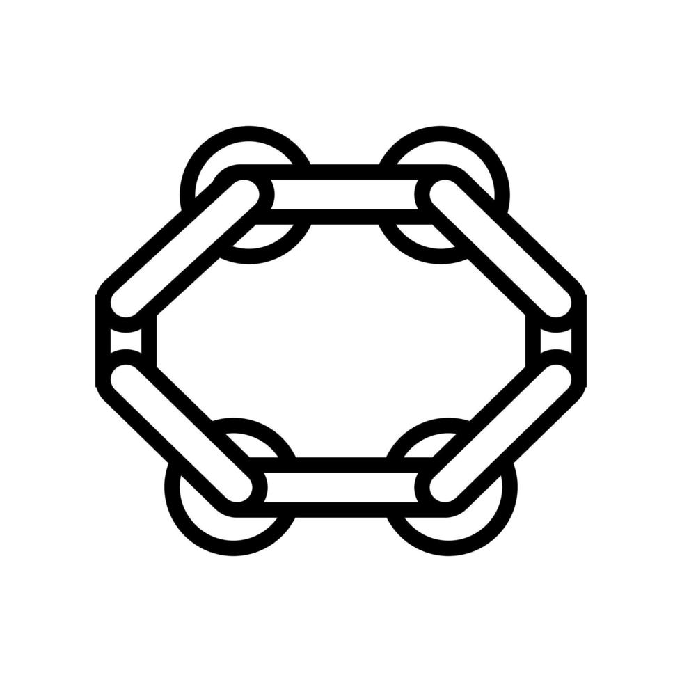 ilustración de vector de icono de línea de haz de equilibrio