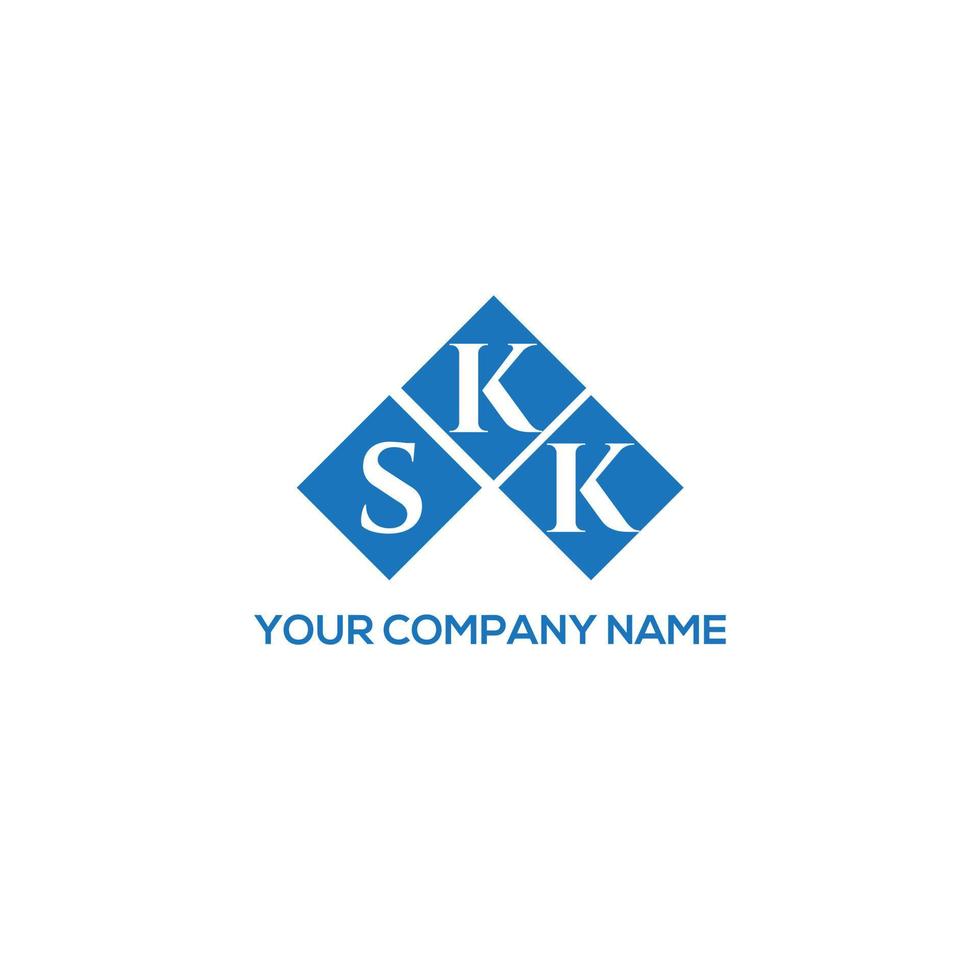 SKK letter logo design on WHITE background. SKK creative initials letter logo concept. SKK letter design. vector