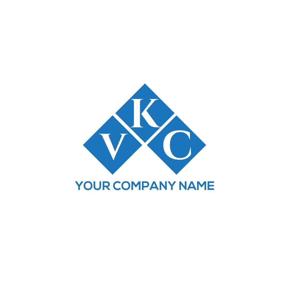 diseño de logotipo de letra vkc sobre fondo blanco. concepto de logotipo de letra de iniciales creativas vkc. diseño de letras vkc. vector