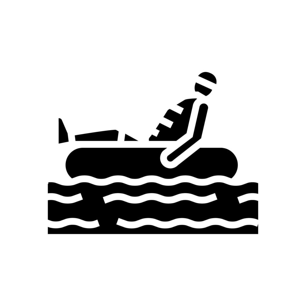 tubing water glyph icon vector illustration