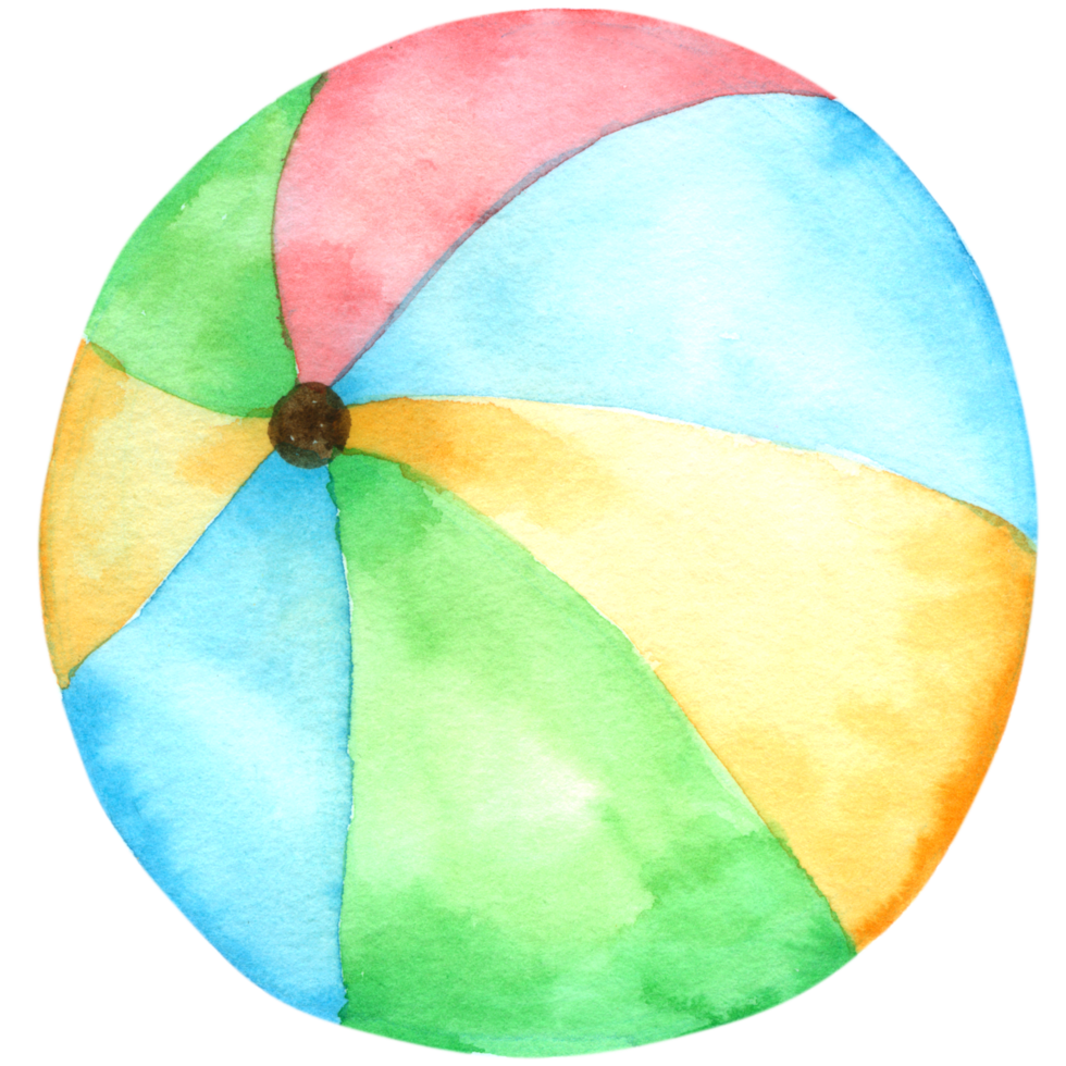 summer watercolor element png