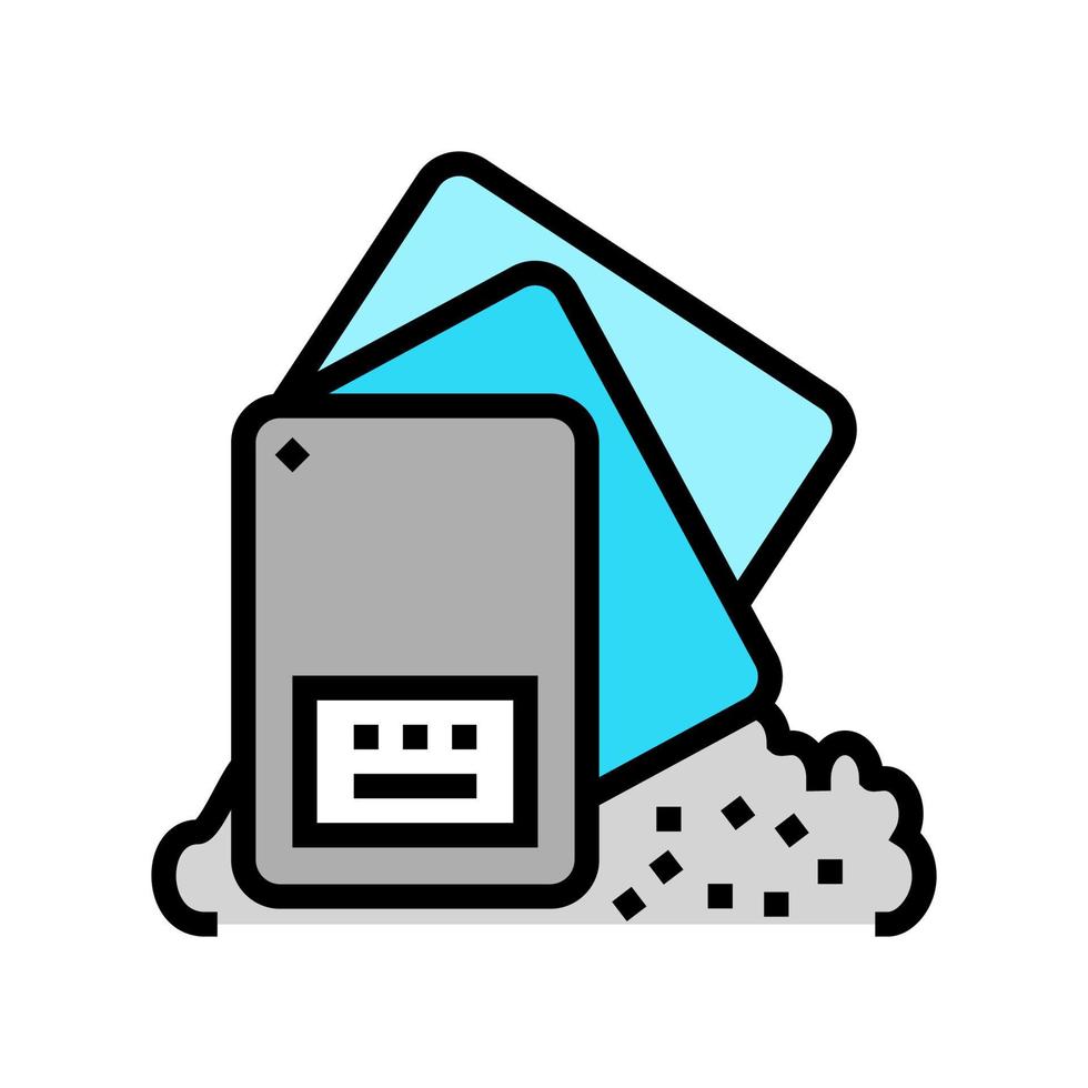 polyester resin thermoset color icon vector illustration