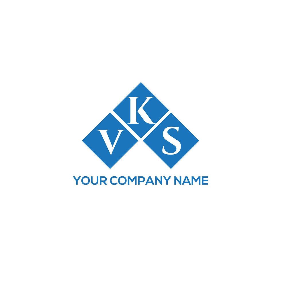 diseño de logotipo de letra vks sobre fondo blanco. concepto de logotipo de letra de iniciales creativas vks. diseño de letras vks. vector