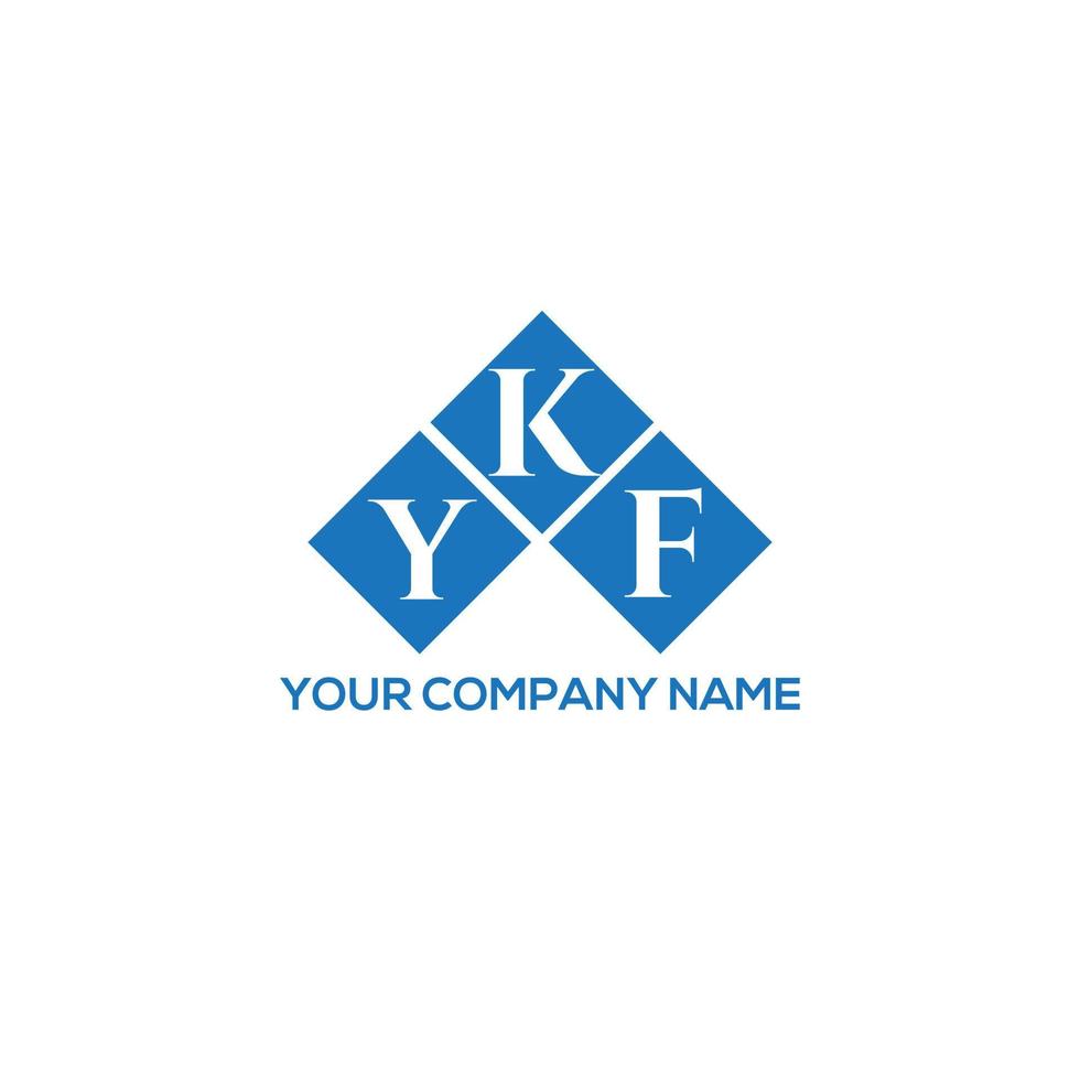 YKF letter design.YKF letter logo design on WHITE background. YKF creative initials letter logo concept. YKF letter design.YKF letter logo design on WHITE background. Y vector