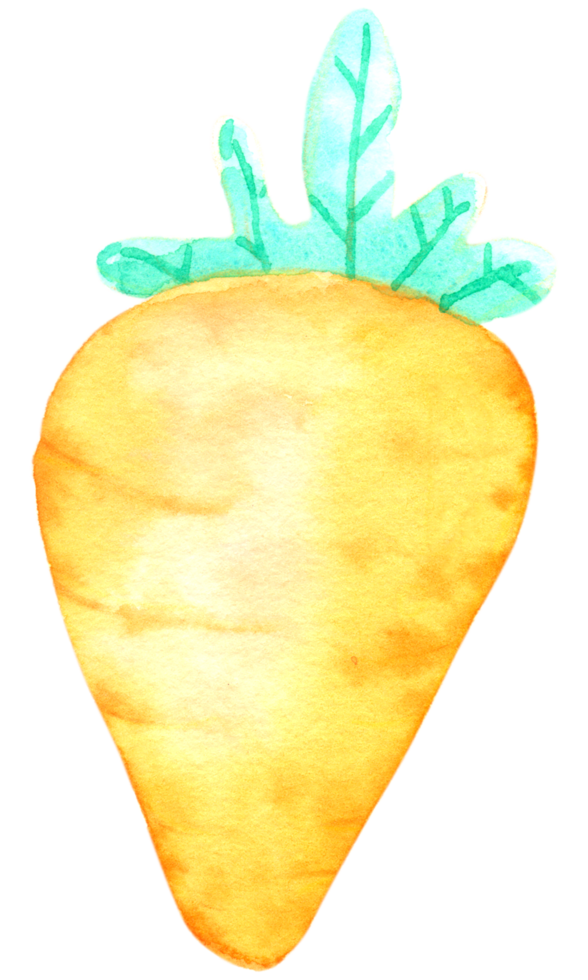 Vegetable watercolor hand paint png