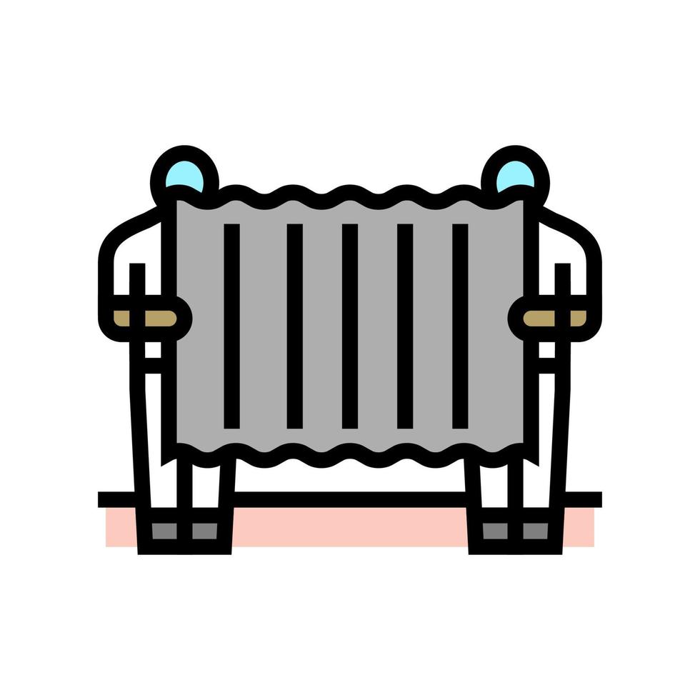 removal asbestos service color icon vector illustration