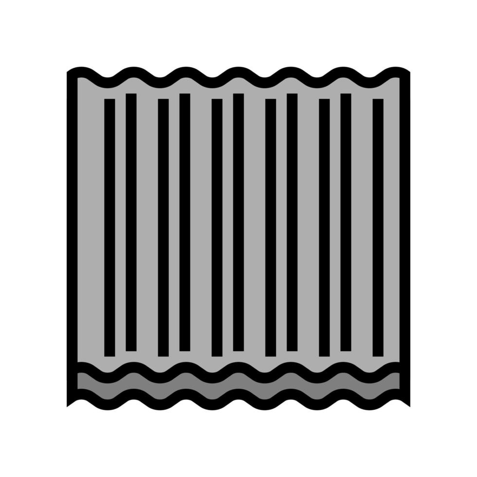panel corrugated asbestos color icon vector illustration