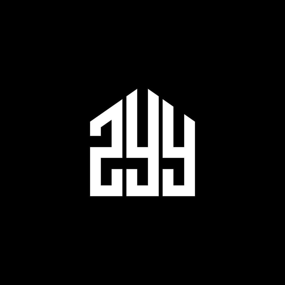ZYY letter design.ZYY letter logo design on BLACK background. ZYY creative initials letter logo concept. ZYY letter design.ZYY letter logo design on BLACK background. Z vector