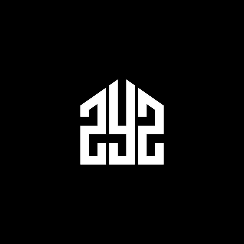 ZYZ letter design.ZYZ letter logo design on BLACK background. ZYZ creative initials letter logo concept. ZYZ letter design.ZYZ letter logo design on BLACK background. Z vector