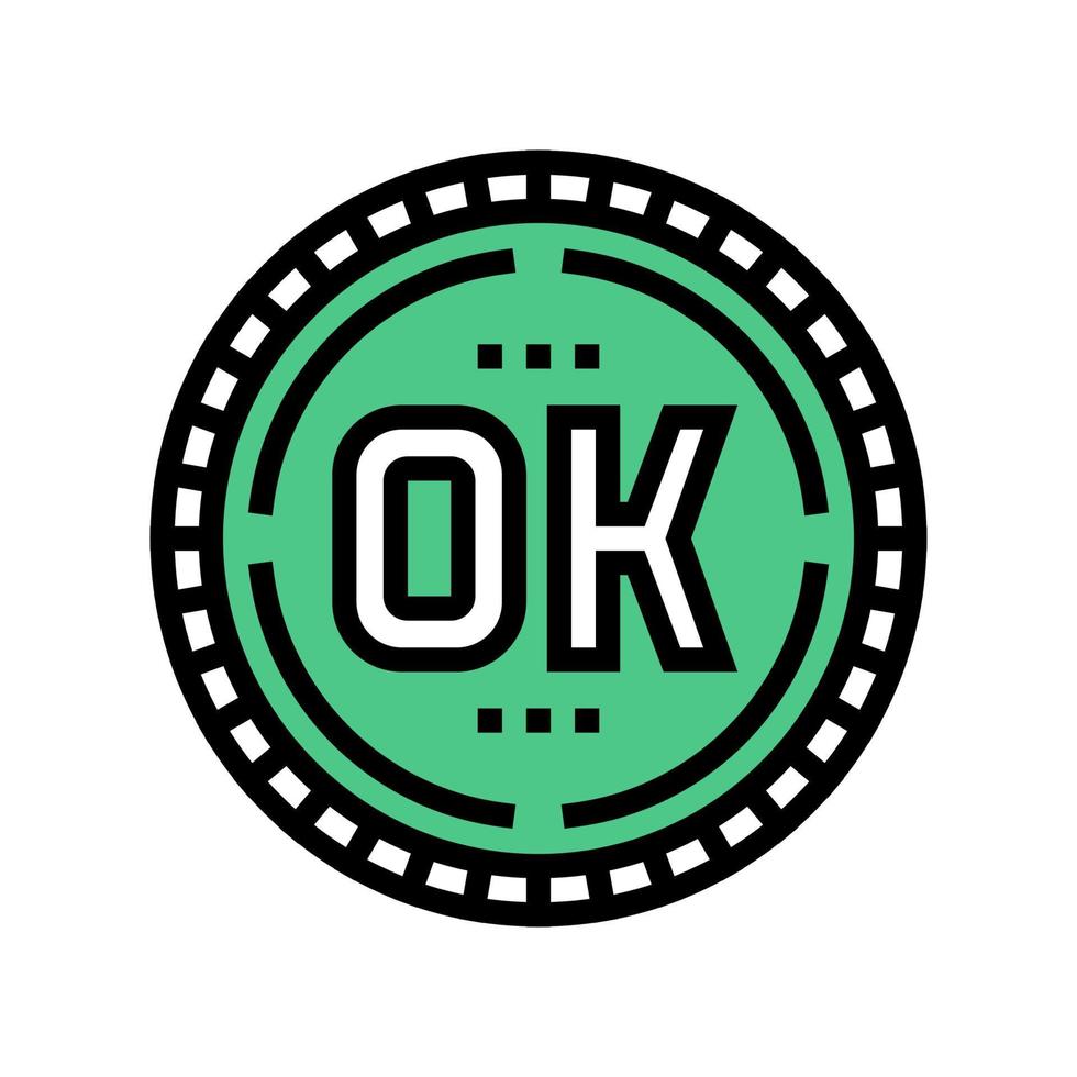 ok quality color icon vector illustration