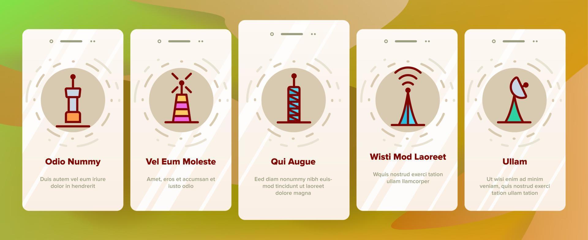 Radio Towers And Masts Vector Onboarding