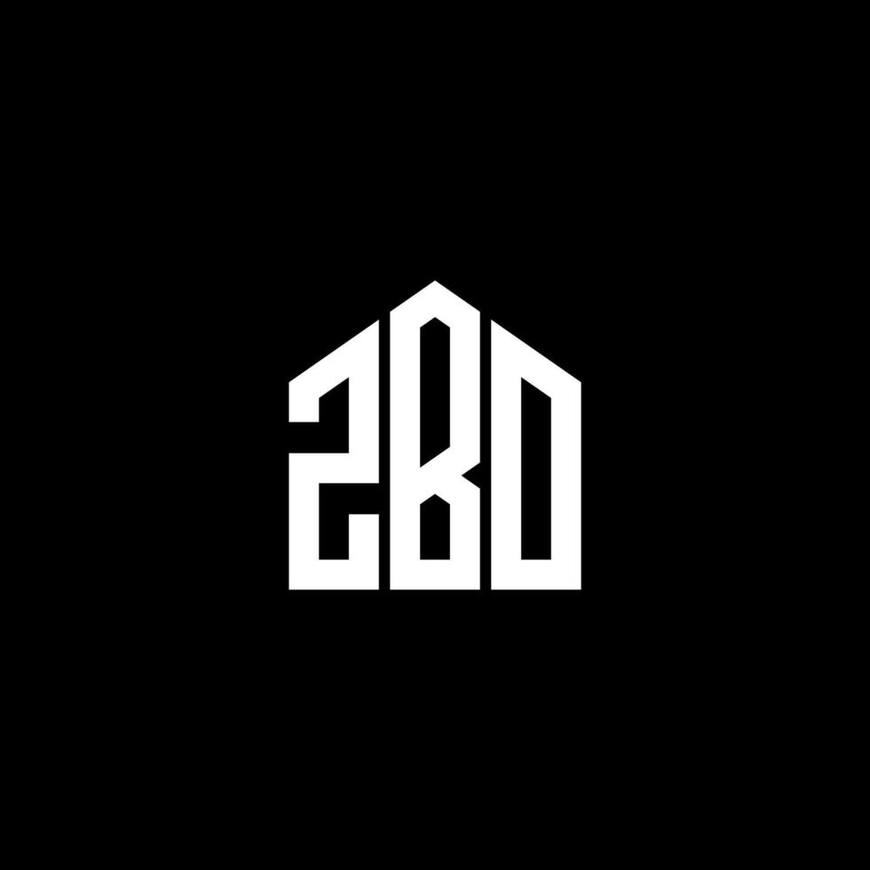 ZBO letter design.ZBO letter logo design on BLACK background. ZBO creative initials letter logo concept. ZBO letter design.ZBO letter logo design on BLACK background. Z vector