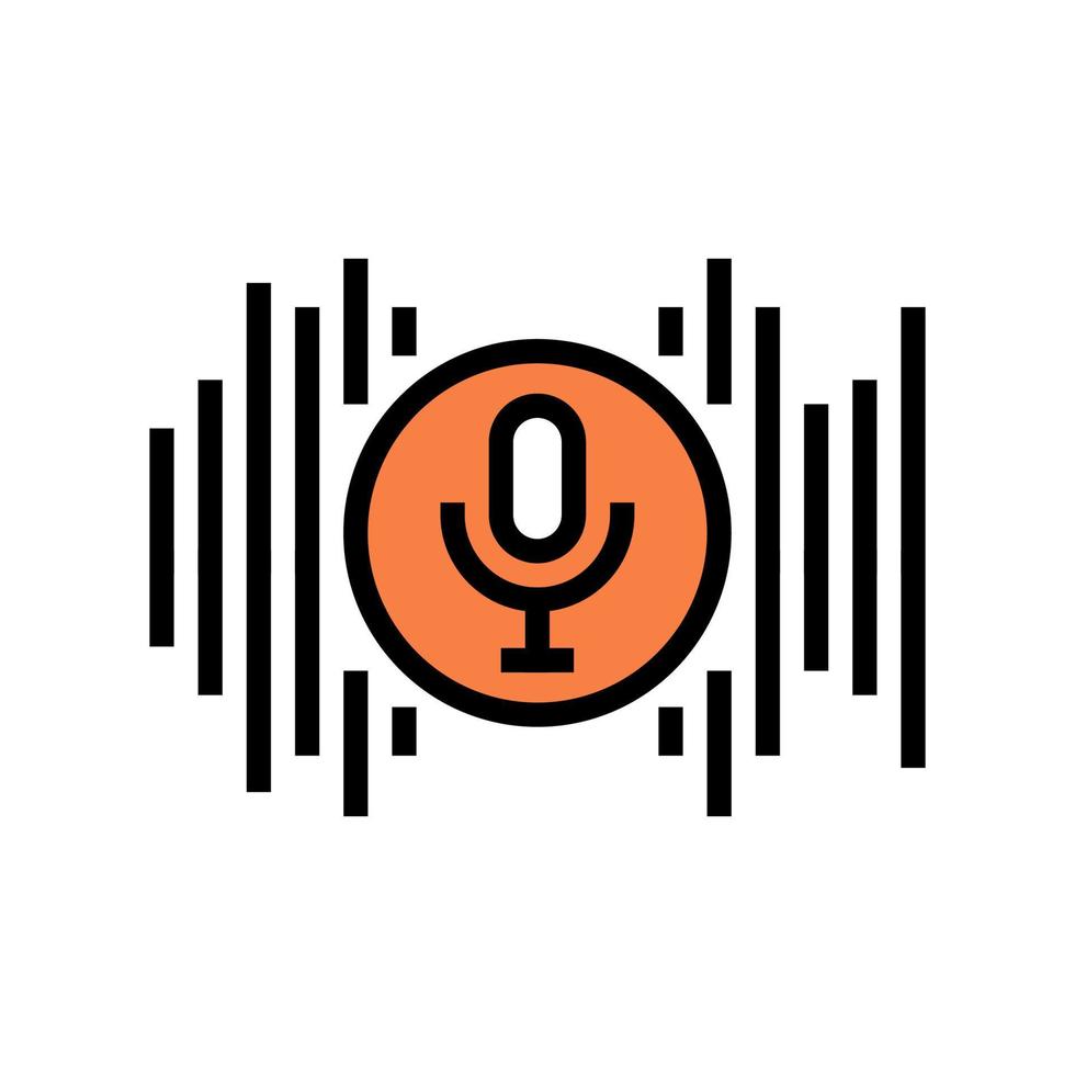 audio music color icon vector illustration