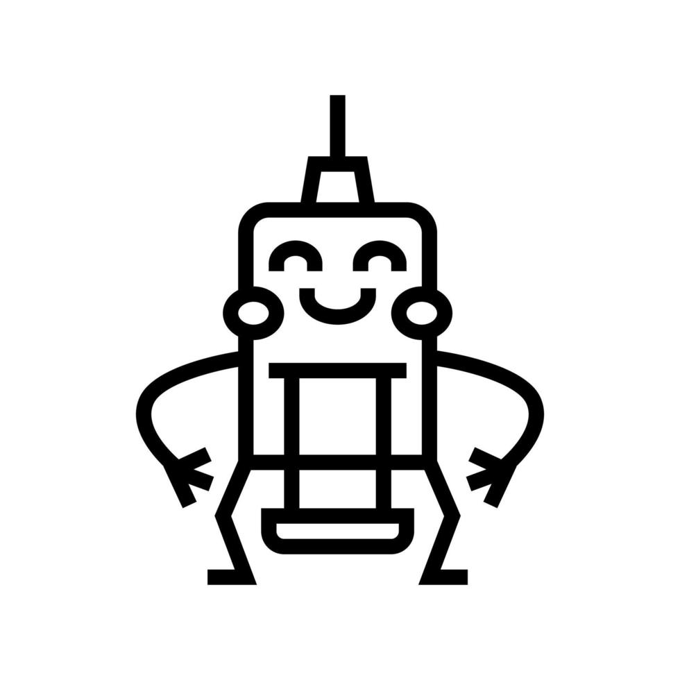 syringe medicine tool line icon vector illustration