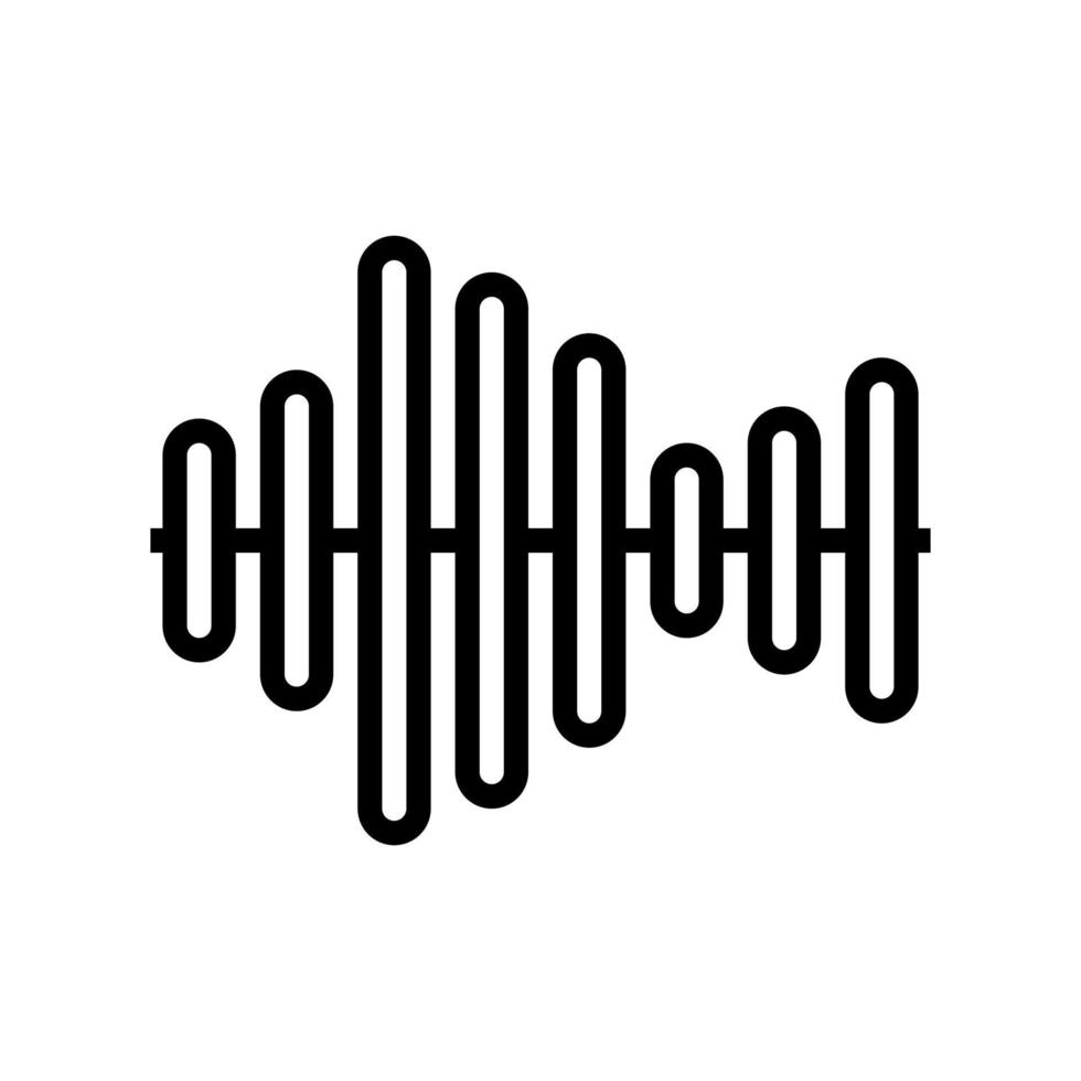 sound equalizer line icon vector illustration
