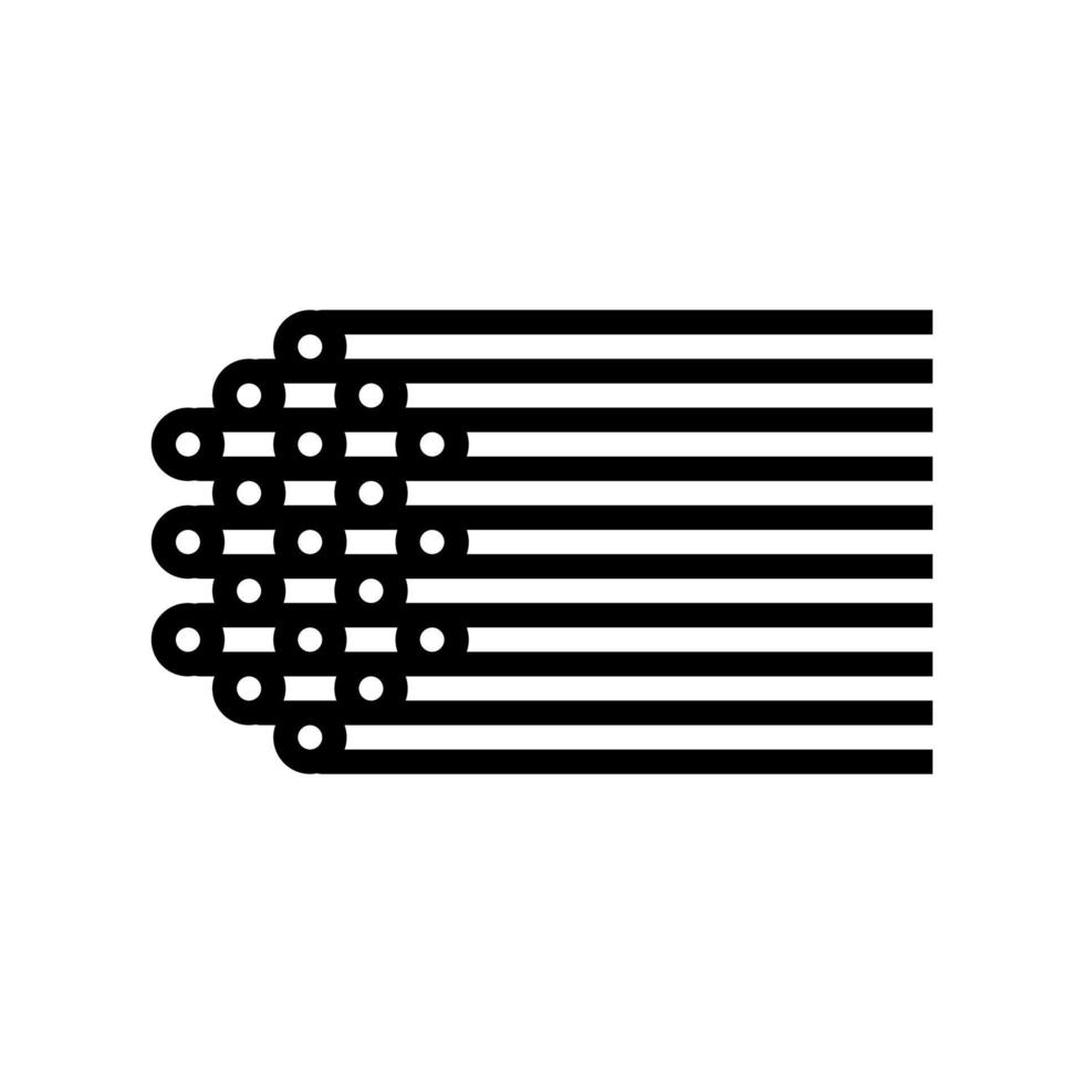 spaghetti pasta line icon vector illustration
